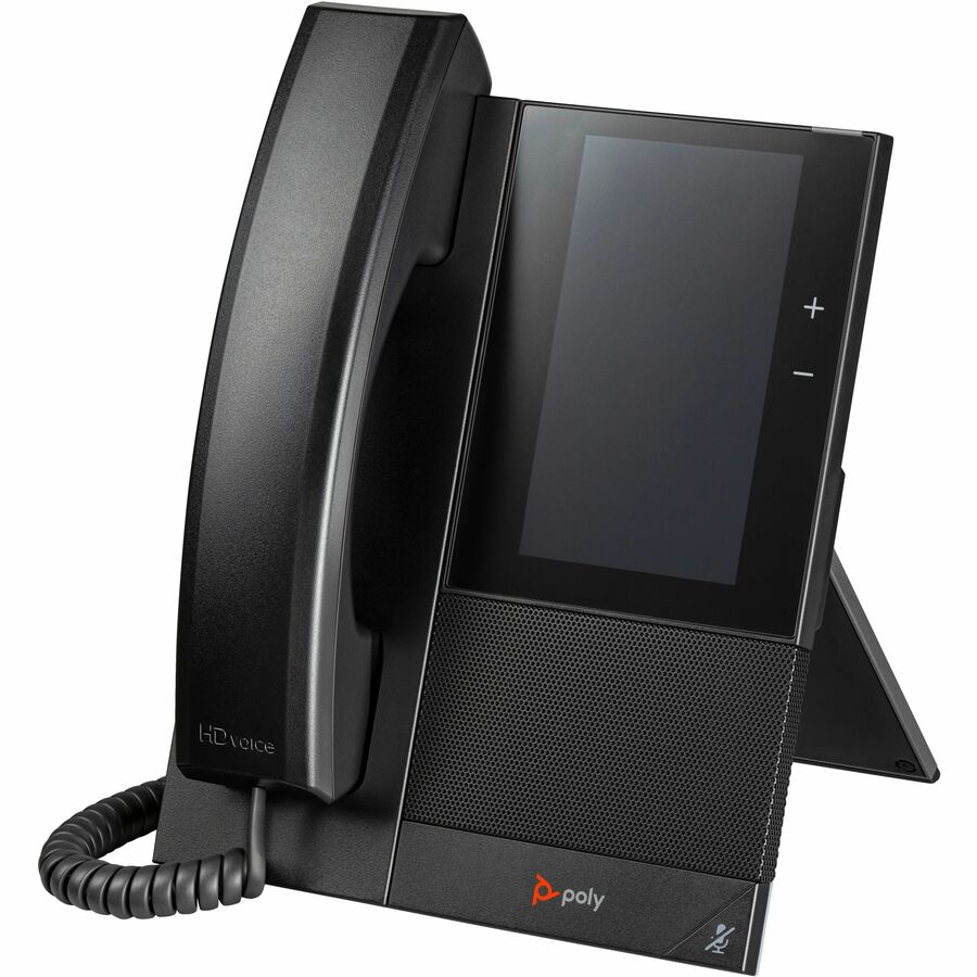 Poly CCX 505 IP Phone - Corded - Corded - Bluetooth - Desktop, Wall Mountable - Black 849A5AA#ABA