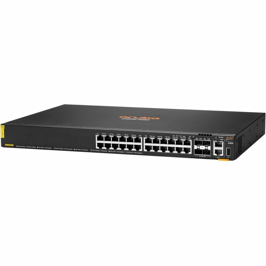 Aruba CX 6200F 24G Class 4 PoE 4SFP+ 370W Switch JL725B