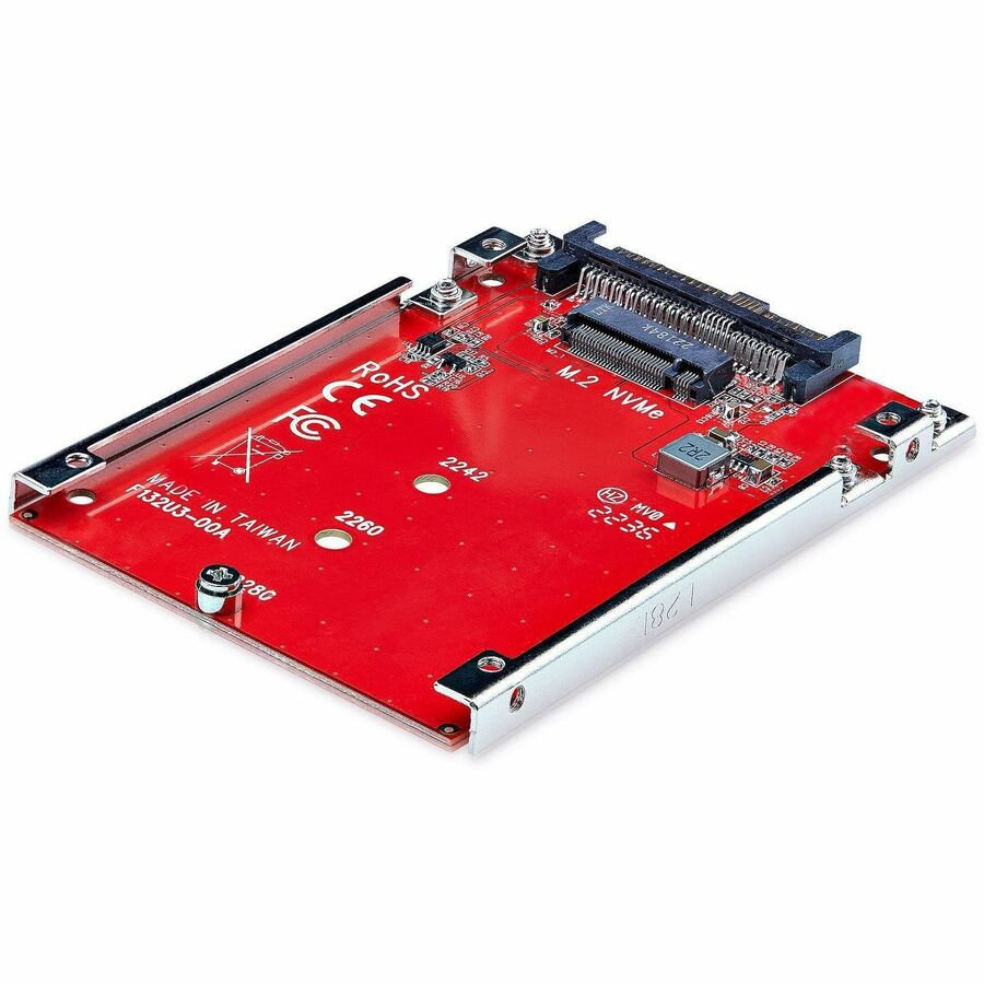 StarTech.com M.2 to U.3 Adapter, For M.2 NVMe SSDs, PCIe M.2 Drive to 2.5inch U.3 (SFF-TA-1001) Host Adapter/Converter, TAA Compliant 1M25-U3-M2-ADAPTER