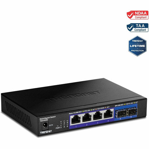 TRENDnet 6-Port Unmanaged Multi-Gig Switch TEG-S562