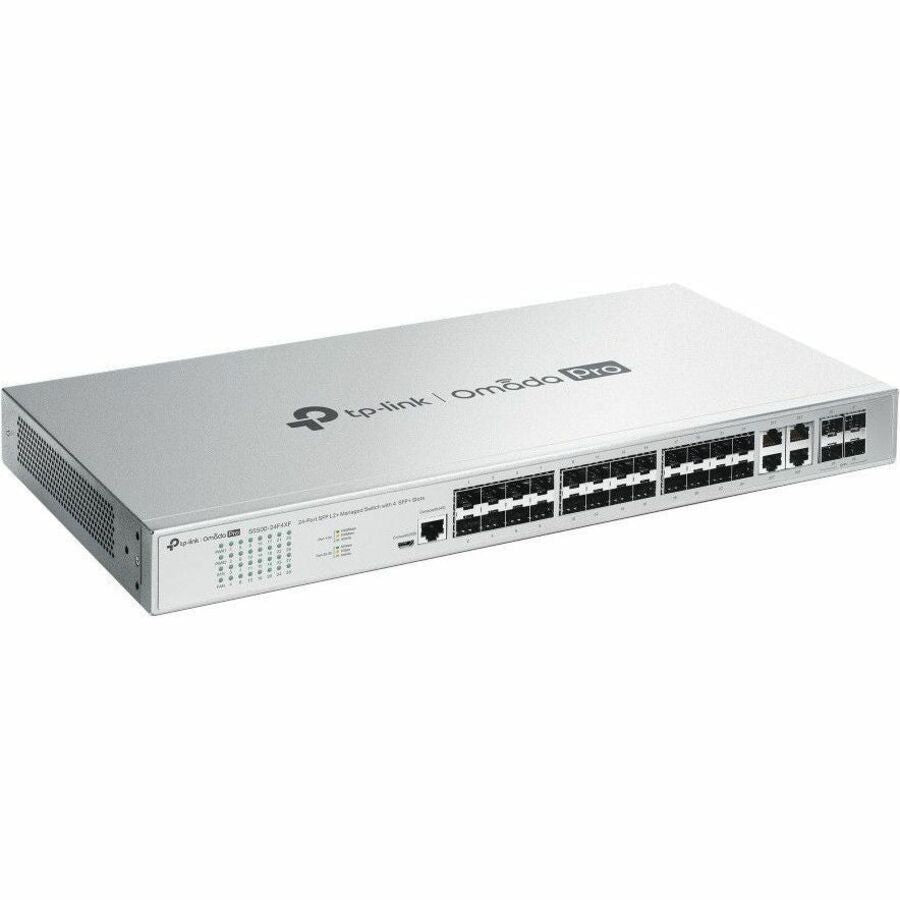 TP-Link Omada Pro 24-Port SFP L2+ Managed Switch with 4 SFP+ Slots S5500-24F4XF