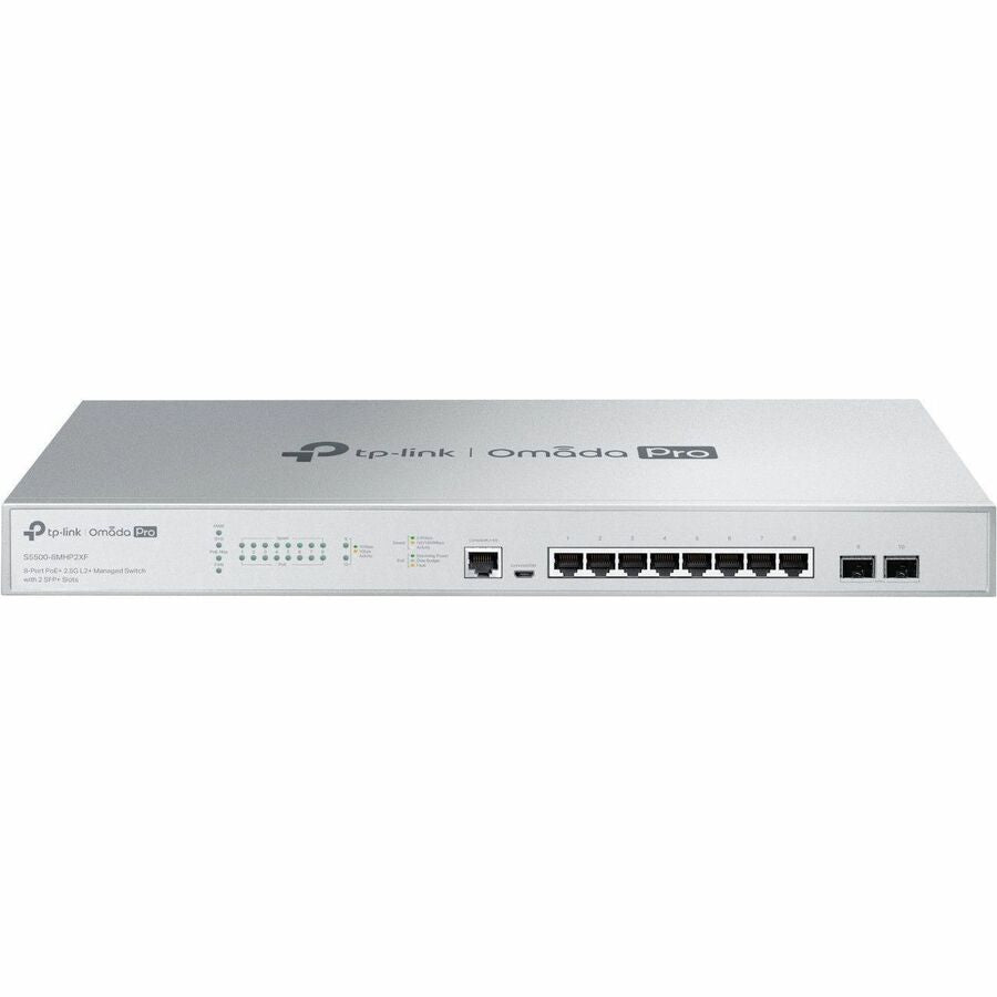 TP-Link Omada Pro 8-Port PoE+ 2.5G L2+ Managed Switch with 2 SFP+ Slots S5500-8MHP2XF