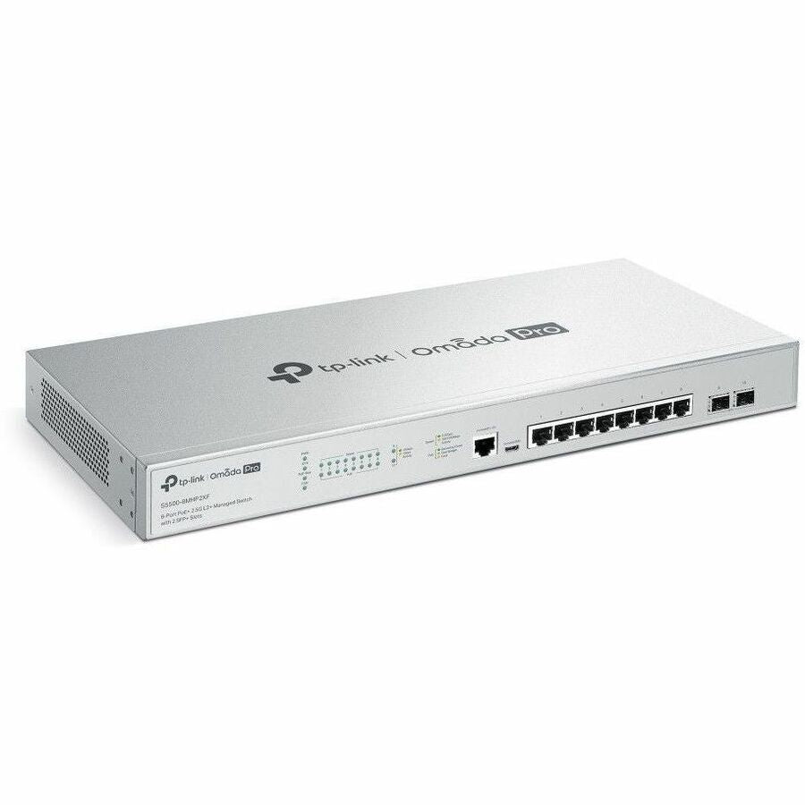 TP-Link Omada Pro 8-Port PoE+ 2.5G L2+ Managed Switch with 2 SFP+ Slots S5500-8MHP2XF