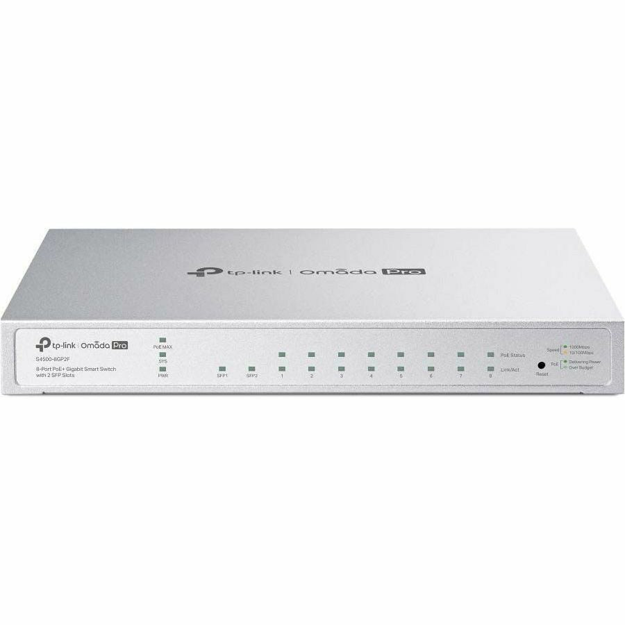 TP-Link Omada Pro 8-Port PoE+ Gigabit Smart Switch with 2 SFP Slots S4500-8GP2F