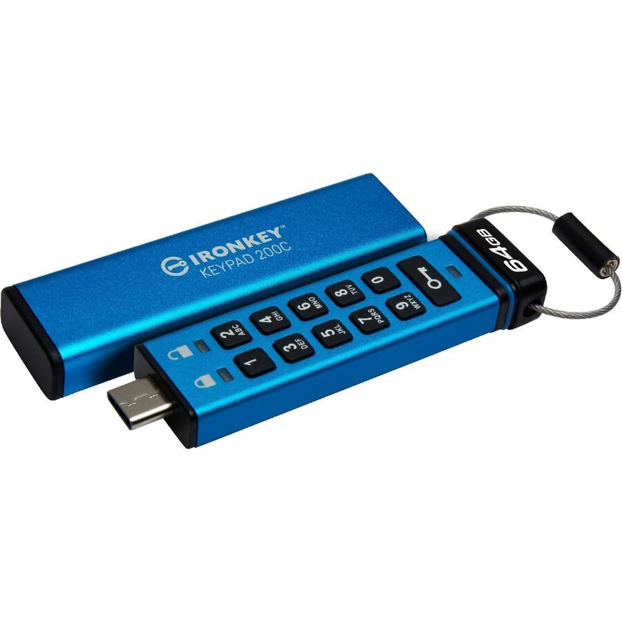 IronKey Keypad 200 64GB USB 3.2 (Gen 1) Type C Flash Drive IKKP200C/64GB