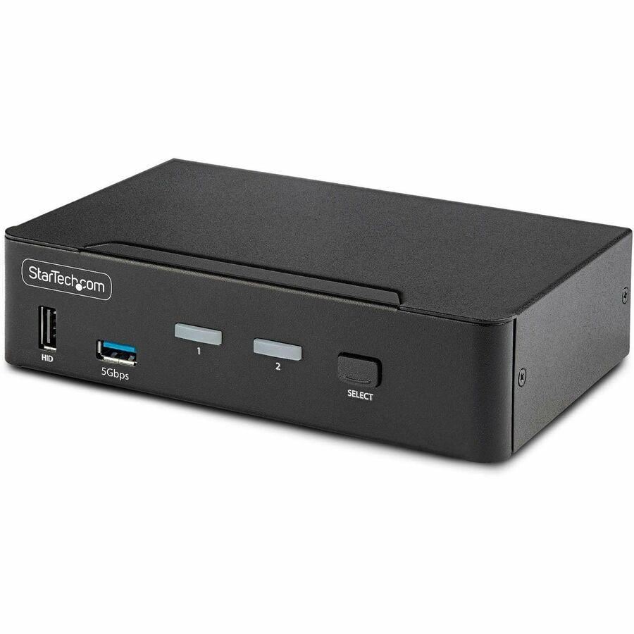 StarTech.com 2-Port DisplayPort 1.4 KVM Switch, 8K 60Hz / 4K 144Hz, 2x USB 3.0 Ports, 4x USB 2.0 Ports, Hotkey Switching, TAA Compliant D86A2-2-PORT-8K-KVM