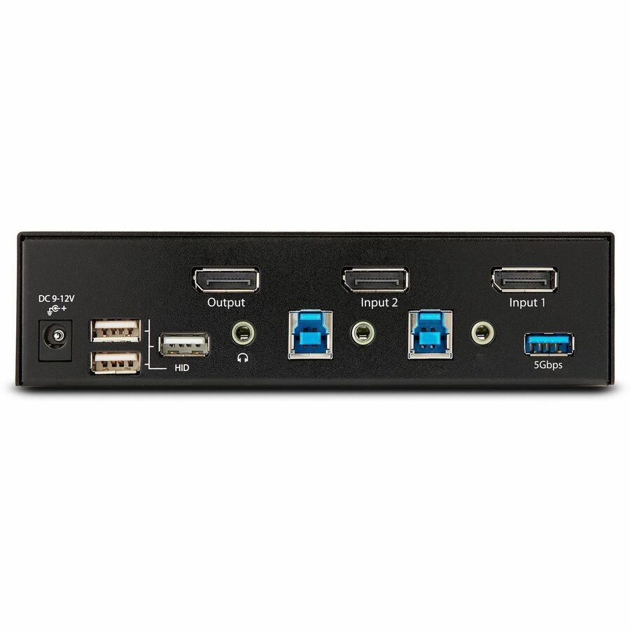 StarTech.com 2-Port DisplayPort 1.4 KVM Switch, 8K 60Hz / 4K 144Hz, 2x USB 3.0 Ports, 4x USB 2.0 Ports, Hotkey Switching, TAA Compliant D86A2-2-PORT-8K-KVM