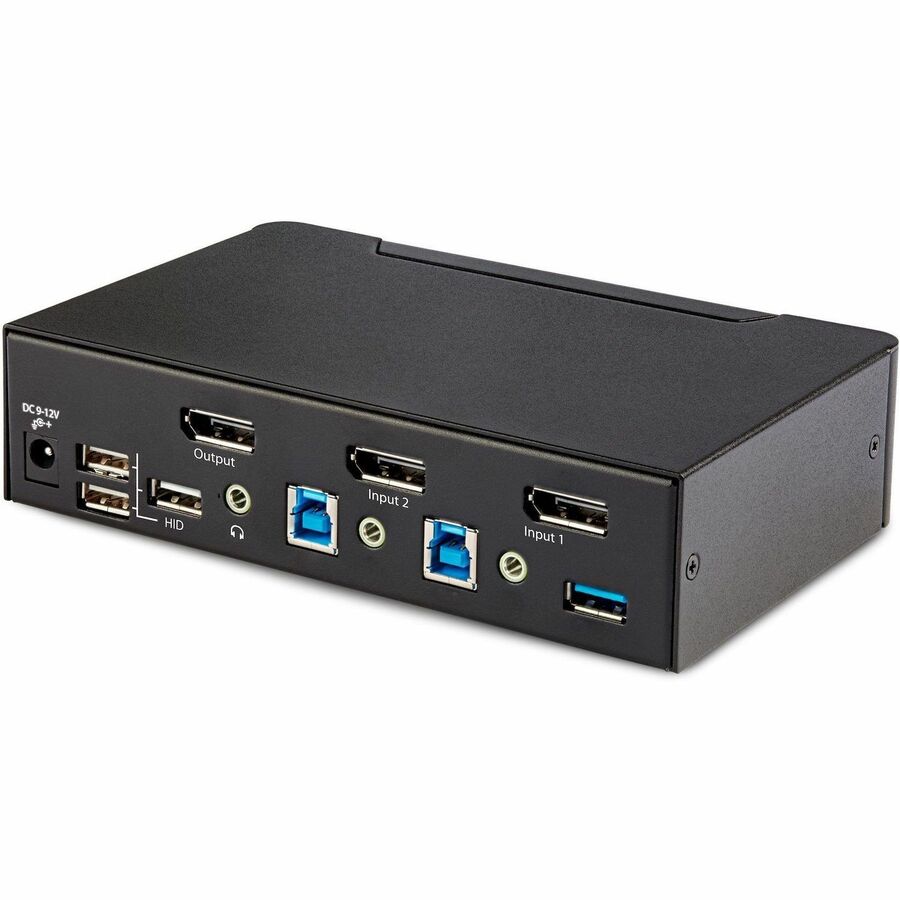 StarTech.com 2-Port DisplayPort 1.4 KVM Switch, 8K 60Hz / 4K 144Hz, 2x USB 3.0 Ports, 4x USB 2.0 Ports, Hotkey Switching, TAA Compliant D86A2-2-PORT-8K-KVM