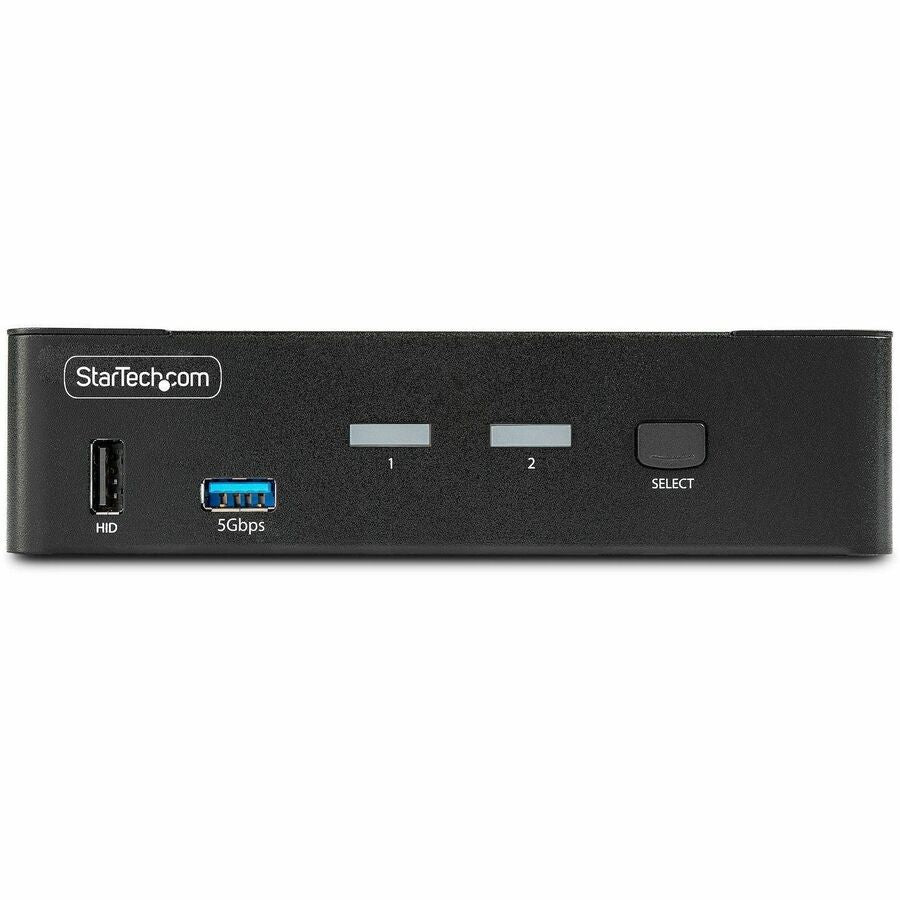 StarTech.com 2-Port DisplayPort 1.4 KVM Switch, 8K 60Hz / 4K 144Hz, 2x USB 3.0 Ports, 4x USB 2.0 Ports, Hotkey Switching, TAA Compliant D86A2-2-PORT-8K-KVM