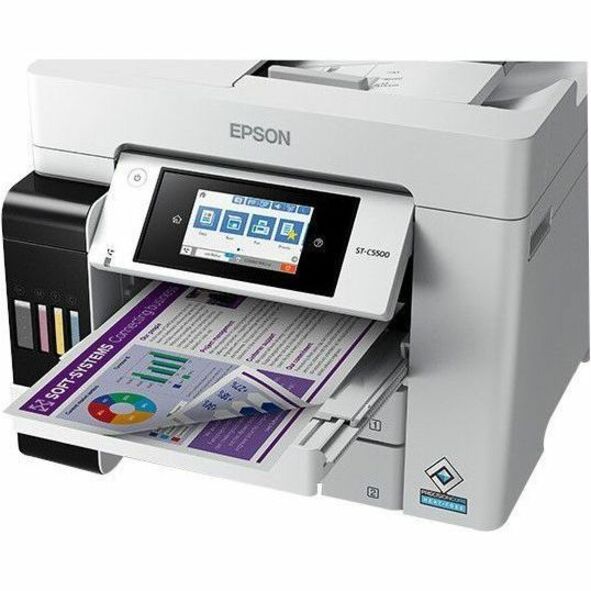 Epson WorkForce Pro ST-C5500 Wired & Wireless Inkjet Multifunction Printer - Color - Outgoing Fax Only C11CJ28202