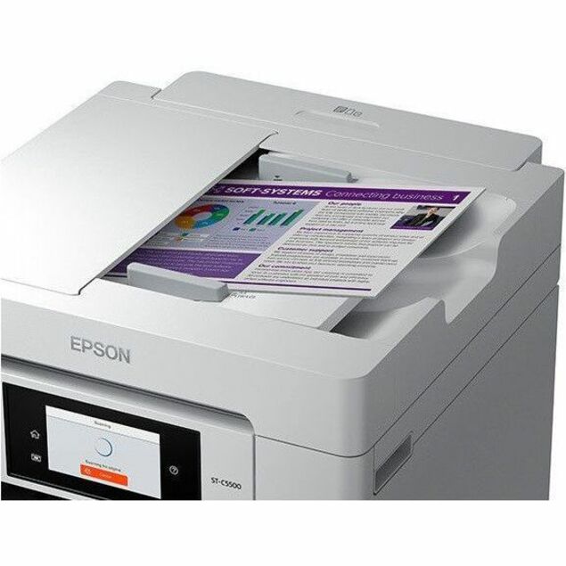 Epson WorkForce Pro ST-C5500 Wired & Wireless Inkjet Multifunction Printer - Color - Outgoing Fax Only C11CJ28202