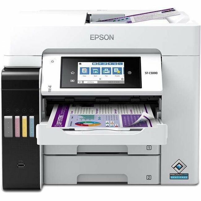 Epson WorkForce ST-C5000 Wireless Inkjet Multifunction Printer - Color C11CJ29203