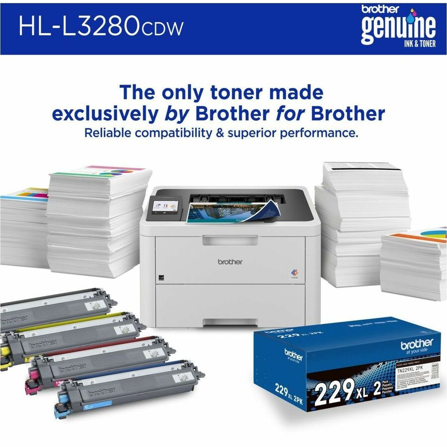 Brother HL-L3280CDW Desktop Wireless Laser Printer - Color HLL3280CDW