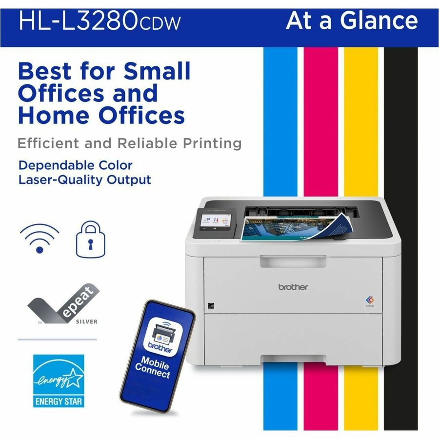 Brother HL-L3280CDW Desktop Wireless Laser Printer - Color HLL3280CDW