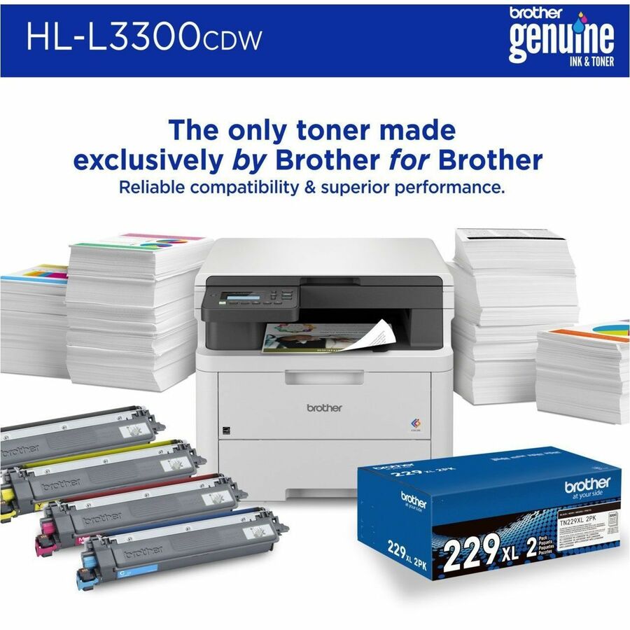 Brother HL-L3300CDW Wireless Laser Multifunction Printer - Color HLL3300CDW