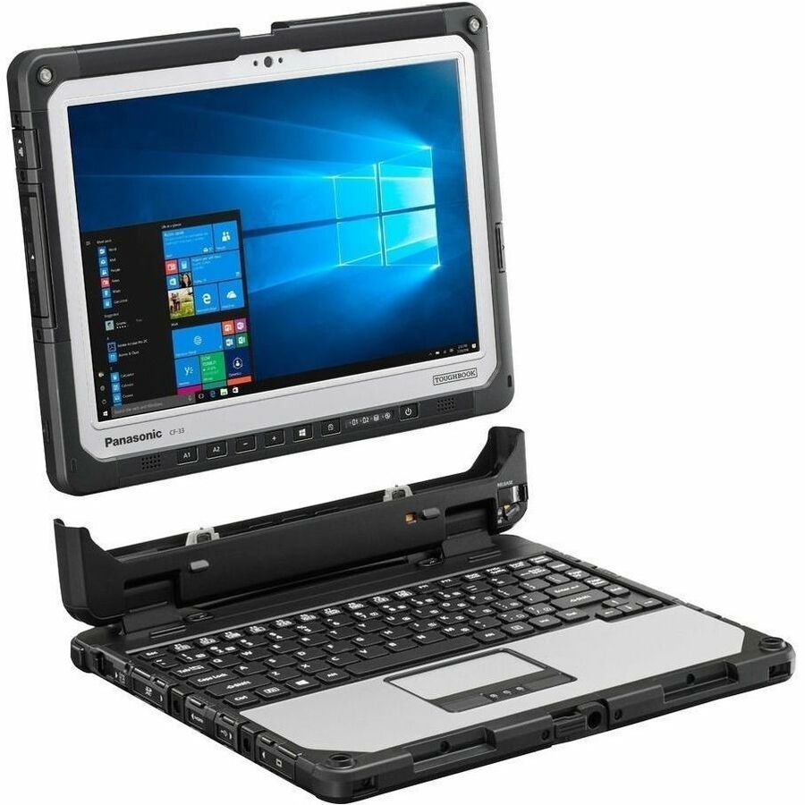 Panasonic TOUGHBOOK CF-33 CF-33UZ019AM 12" Touchscreen Rugged Detachable 2 in 1 Notebook - QHD - Intel Core i5 12th Gen i5-1245U - vPro Technology - 16 GB - 512 GB SSD CF-33UZ019AM