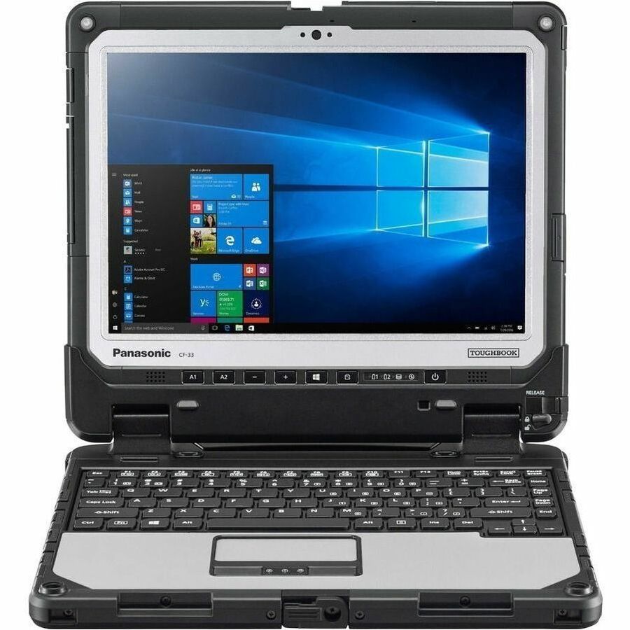 Panasonic TOUGHBOOK CF-33 CF-33UZ019AM 12" Touchscreen Rugged Detachable 2 in 1 Notebook - QHD - Intel Core i5 12th Gen i5-1245U - vPro Technology - 16 GB - 512 GB SSD CF-33UZ019AM