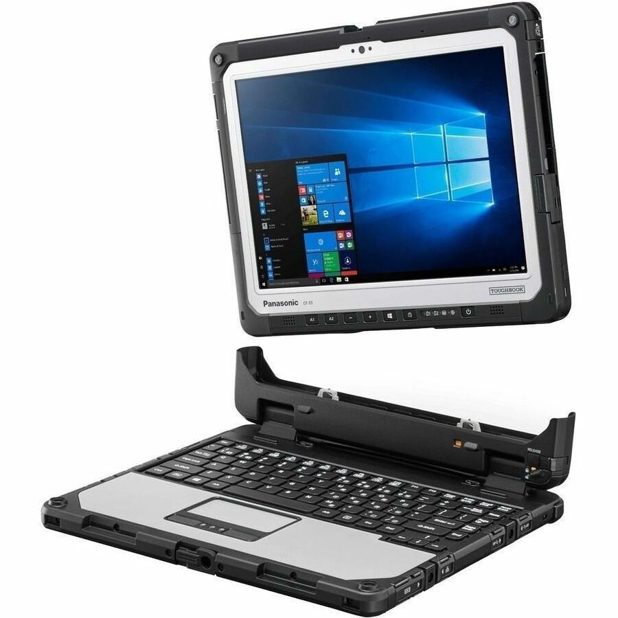 Panasonic TOUGHBOOK CF-33 CF-33UZ019AM 12" Touchscreen Rugged Detachable 2 in 1 Notebook - QHD - Intel Core i5 12th Gen i5-1245U - vPro Technology - 16 GB - 512 GB SSD CF-33UZ019AM