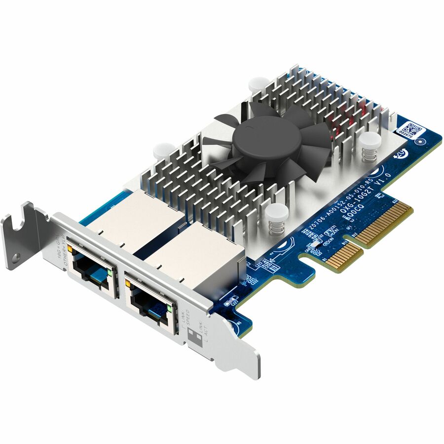 QNAP QXG-10G2T Dual-port, 5-speed 10 GbE (RJ45) Network Expansion Card QXG-10G2T