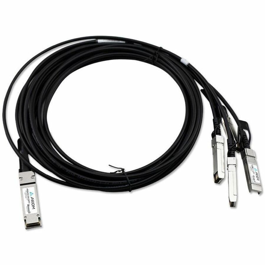 Axiom 40GBASE-CR4 QSFP+ to 4 10GBASE-CU SFP+ Passive DAC Cable HP 3m 721064-B21-AX