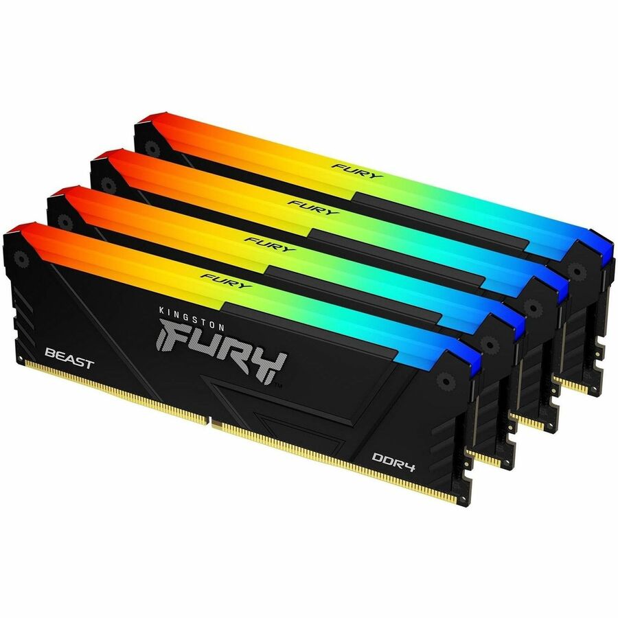 Kingston FURY Beast 64GB (4 x 16GB) DDR4 SDRAM Memory Kit KF426C16BB12AK4/64