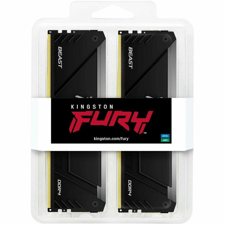 Kingston FURY Beast 64GB (4 x 16GB) DDR4 SDRAM Memory Kit KF432C16BB2AK4/64