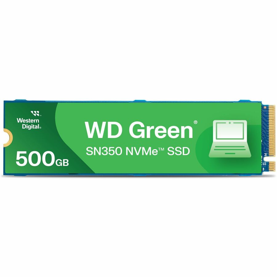 WD SN350 500 GB Solid State Drive - M.2 2280 Internal - PCI Express NVMe (PCI Express NVMe 3.0) - Green WDS500G2G0C