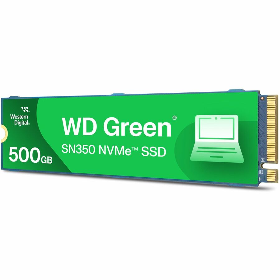 WD SN350 500 GB Solid State Drive - M.2 2280 Internal - PCI Express NVMe (PCI Express NVMe 3.0) - Green WDS500G2G0C