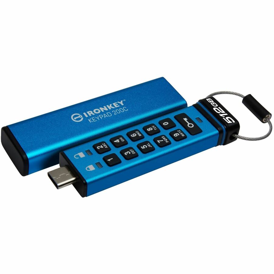 IronKey Keypad 200 512GB USB 3.2 (Gen 1) Type C Flash Drive IKKP200C/512GB