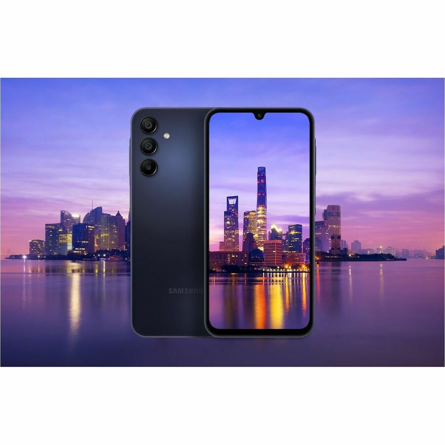 Samsung Galaxy A15 5G SM-A156W 128 GB Smartphone - 6.5" Super AMOLED Full HD Plus 1080 x 2340 - Octa-core (Cortex A76Dual-core (2 Core) 2.20 GHz + Cortex A55 Hexa-core (6 Core) 2 GHz - 4 GB RAM - Android 14 - 5G - Blue Black SM-A156WZKAXAC