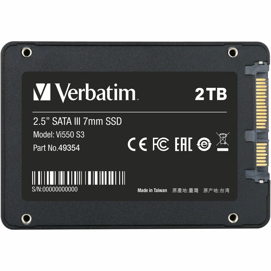 Verbatim Vi550 2 TB Solid State Drive - 2.5" Internal - SATA (SATA/600) 49354