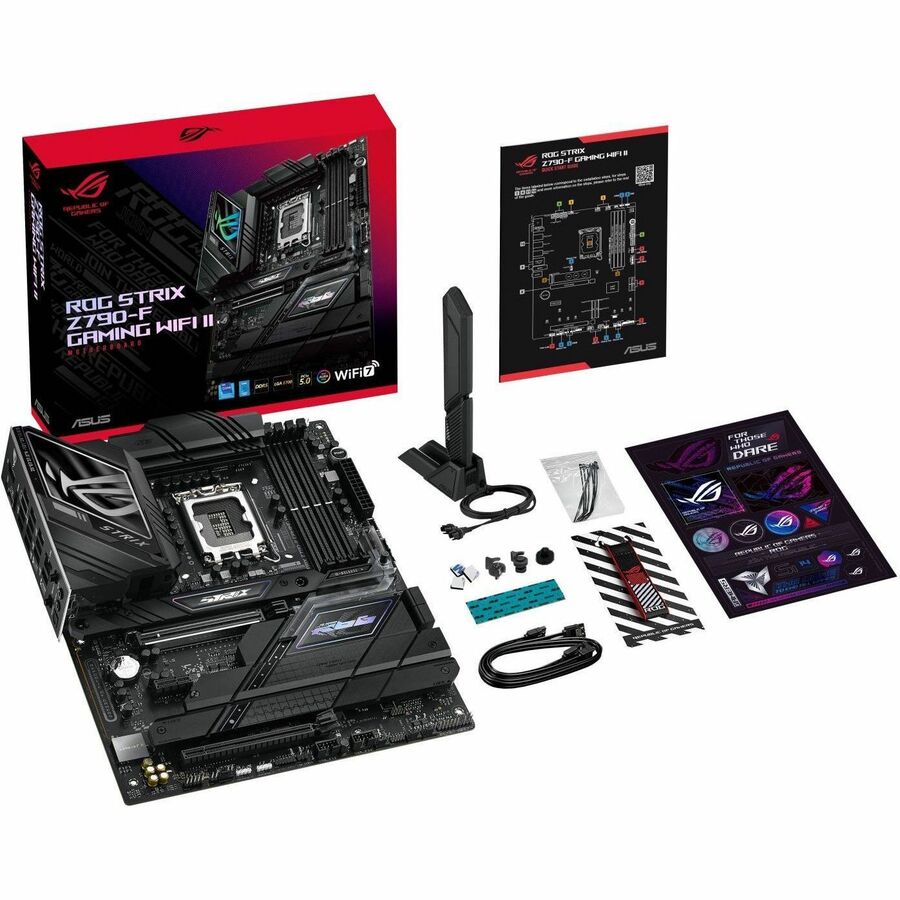 Asus ROG Strix Z790-F GAMING WIFI II Gaming Desktop Motherboard - Intel Z790 Chipset - Socket LGA-1700 - ATX ROG STRIX Z790-F GAMING WIFI II