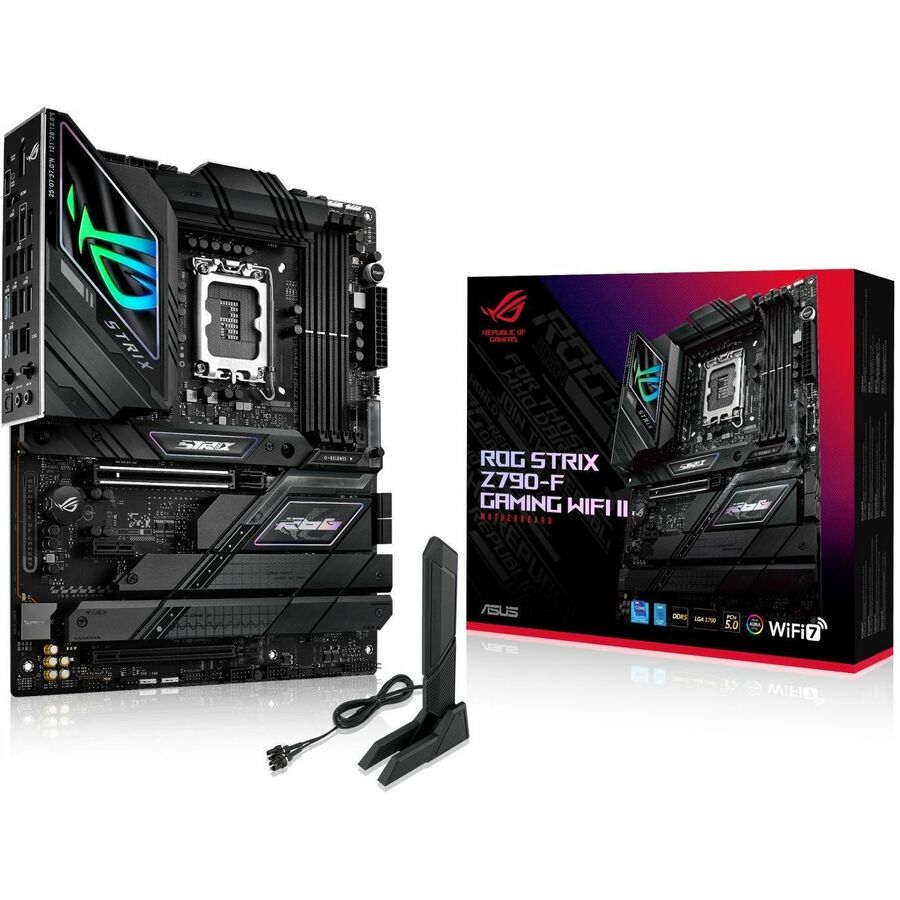 Asus ROG Strix Z790-F GAMING WIFI II Gaming Desktop Motherboard - Intel Z790 Chipset - Socket LGA-1700 - ATX ROG STRIX Z790-F GAMING WIFI II