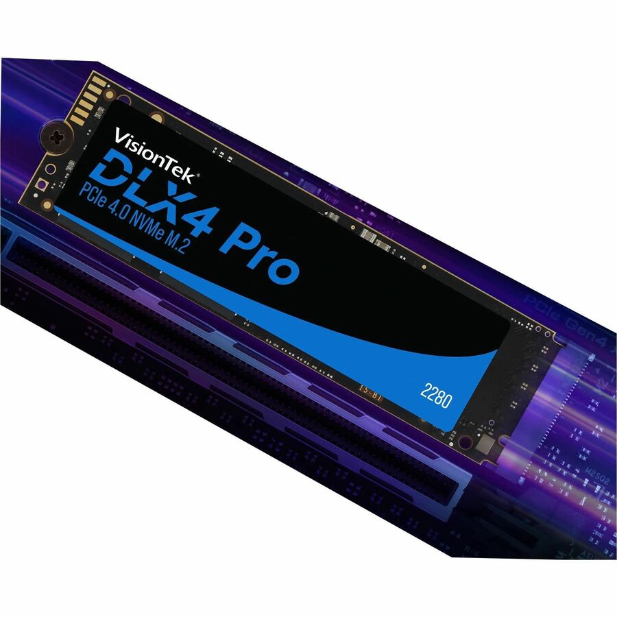 VisionTek DLX4 Pro 512 GB Solid State Drive - M.2 2280 Internal - PCI Express NVMe (PCI Express NVMe 4.0 x4) 901708