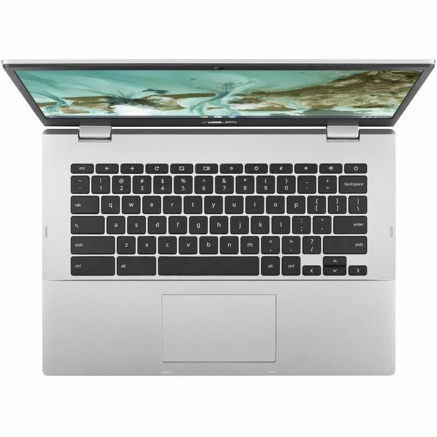 Asus Chromebook CX1 CX1400 CX1400CKA-DS01-CB 14" Chromebook - Intel Celeron N4500 - 4 GB - 64 GB Flash Memory - Transparent Silver CX1400CKA-DS01-CB