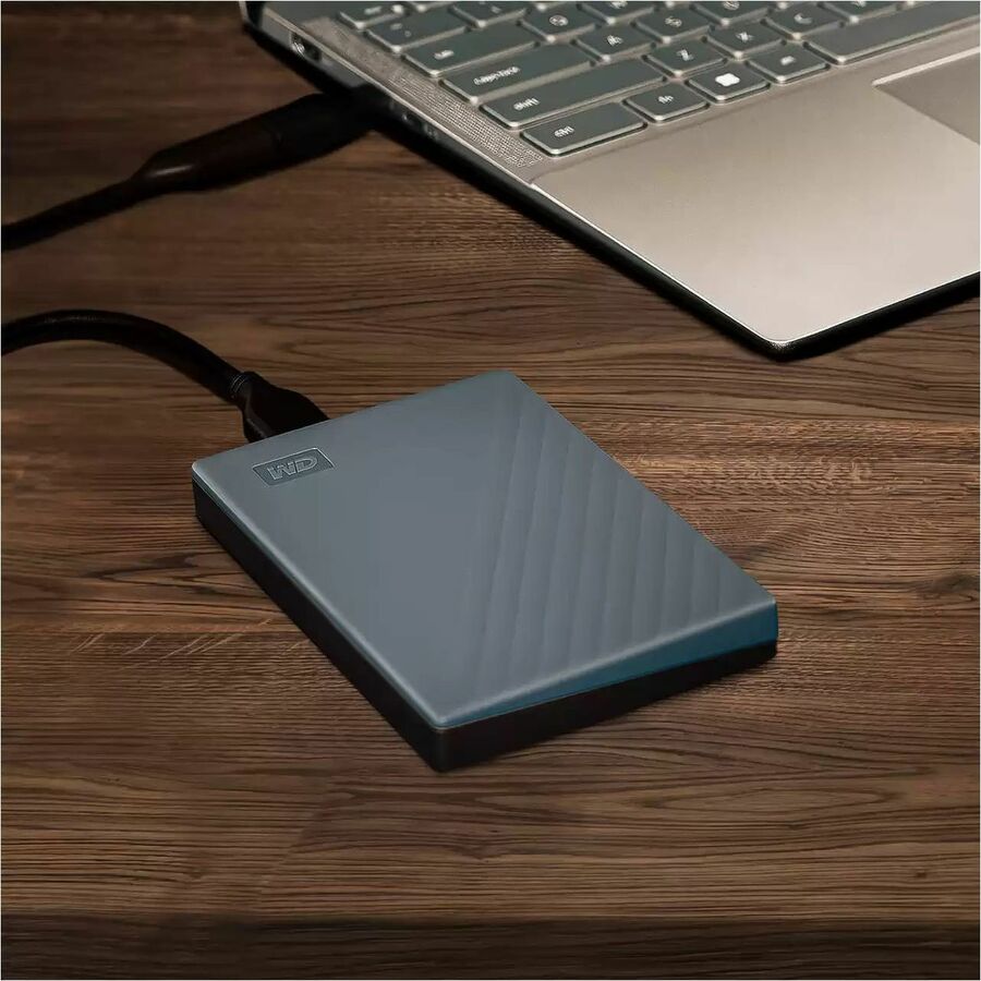 WD My Passport WDBWML0020BGY-WESN 2 TB Portable Hard Drive - External - Silicon Gray WDBWML0020BGY-WESN