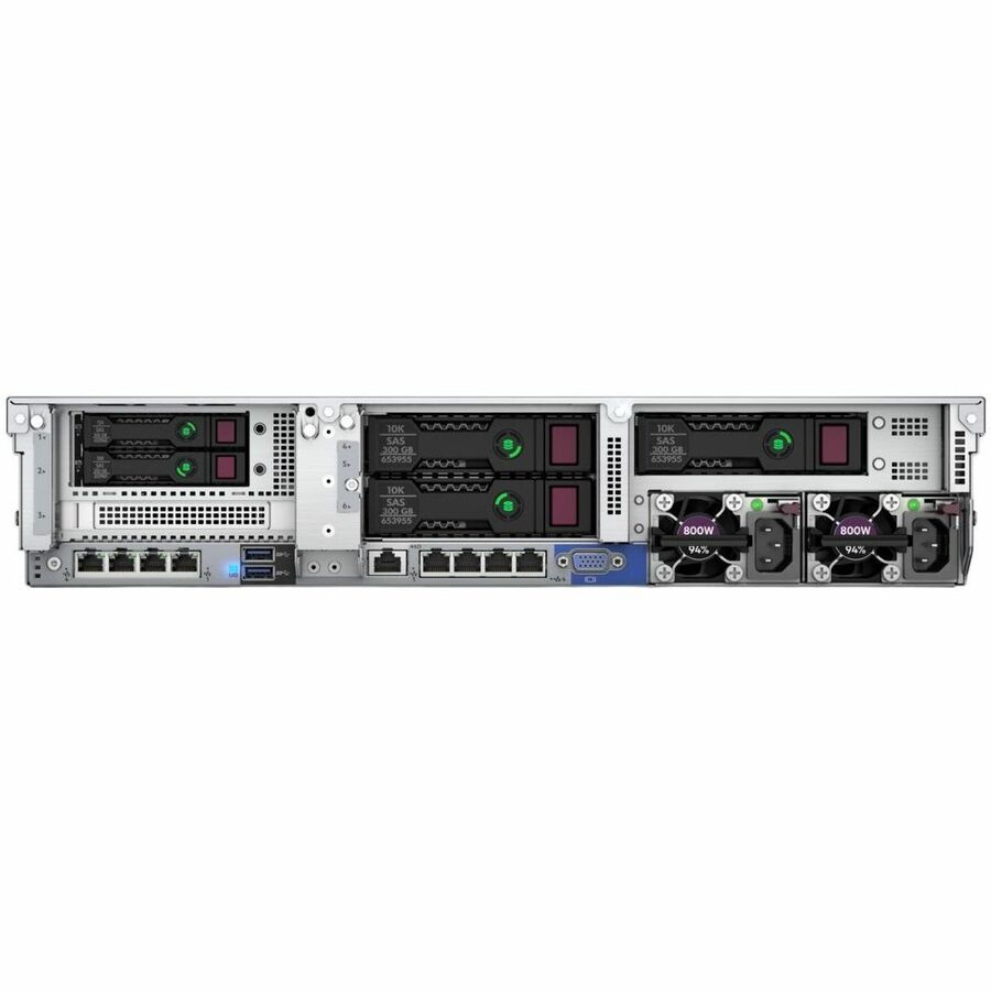 HPE ProLiant DL380 G10 2U Rack Server - 1 x Intel Xeon Silver 4210R 2.40 GHz - 64 GB RAM - 960 GB SSD - (2 x 480GB) SSD Configuration - Serial ATA, 12Gb/s SAS Controller P69753-005