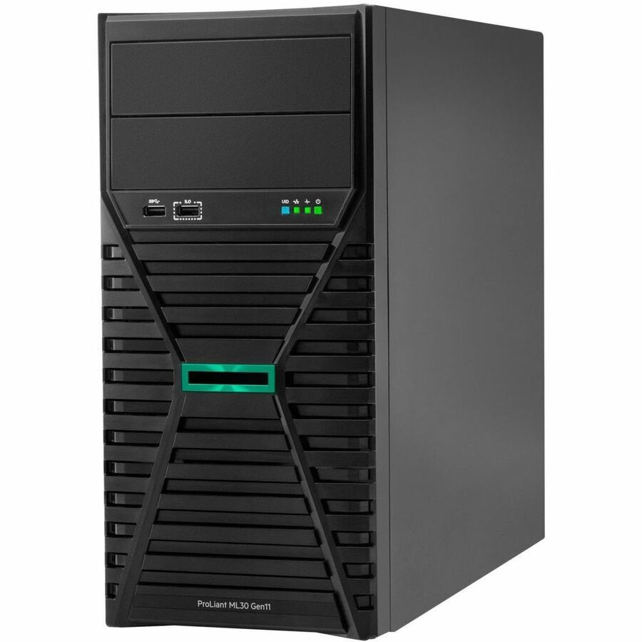 HPE ProLiant ML30 G11 4U Tower Server - 1 x Intel Xeon E-2434 3.40 GHz - 16 GB RAM - Serial ATA Controller P65095-001