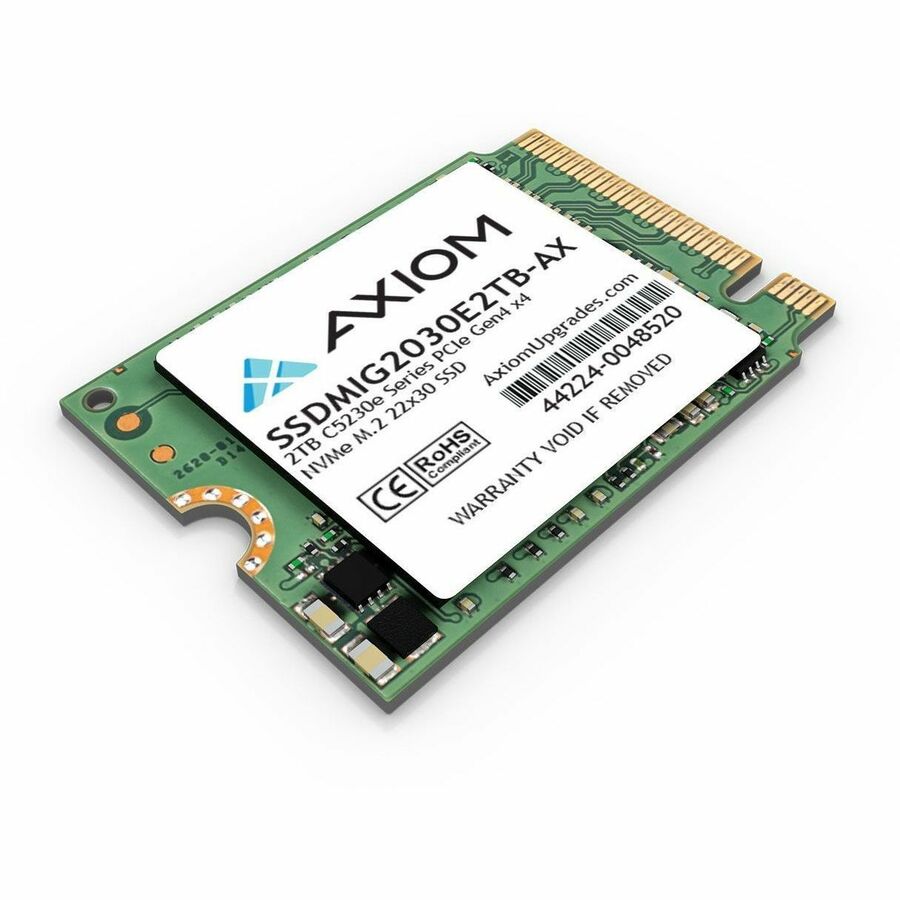 Axiom C5230e 2 TB Solid State Drive - M.2 2230 Internal - PCI Express NVMe (PCI Express NVMe 4.0 x4) - TAA Compliant SSDMIG2030E2TB-AX