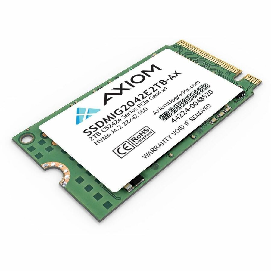 Axiom C5242e 2 TB Solid State Drive - M.2 2242 Internal - PCI Express NVMe (PCI Express NVMe 4.0 x4) - TAA Compliant SSDMIG2042E2TB-AX