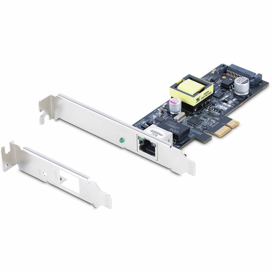 StarTech.com 1-Port 2.5Gbps PCI Express PoE Network Card, Intel I225-V, PCIe 802.3af/at PoE+ Multi-Gigabit NIC, SATA Powered Ethernet Card PR12GIP-NETWORK-CARD