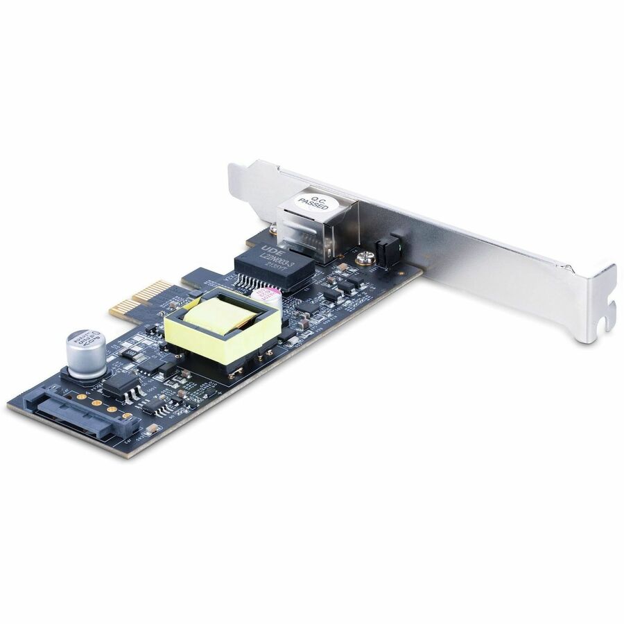 StarTech.com 1-Port 2.5Gbps PCI Express PoE Network Card, Intel I225-V, PCIe 802.3af/at PoE+ Multi-Gigabit NIC, SATA Powered Ethernet Card PR12GIP-NETWORK-CARD