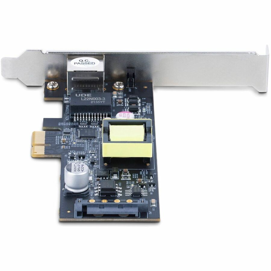 StarTech.com 1-Port 2.5Gbps PCI Express PoE Network Card, Intel I225-V, PCIe 802.3af/at PoE+ Multi-Gigabit NIC, SATA Powered Ethernet Card PR12GIP-NETWORK-CARD