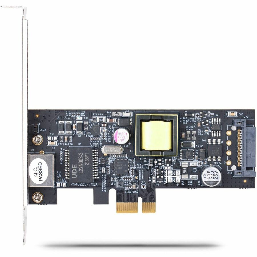 StarTech.com 1-Port 2.5Gbps PCI Express PoE Network Card, Intel I225-V, PCIe 802.3af/at PoE+ Multi-Gigabit NIC, SATA Powered Ethernet Card PR12GIP-NETWORK-CARD