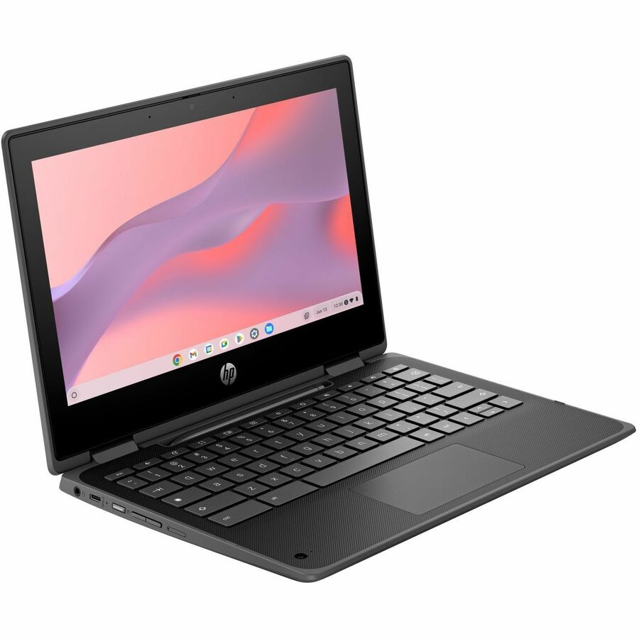 HP Fortis G5 11.6" Touchscreen Convertible 2 in 1 Chromebook - HD - Intel N-Series N200 - 16 GB - 128 GB Flash Memory - English Keyboard - Jack Black 9R3A0UT#ABA