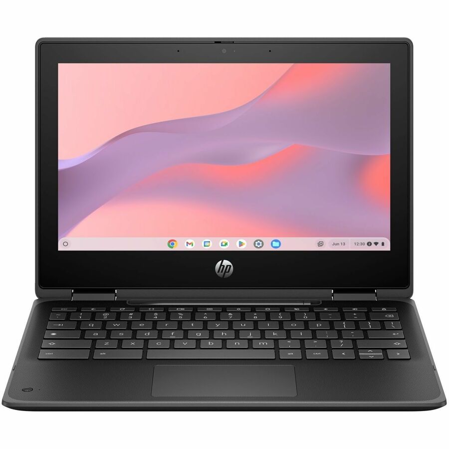 HP Fortis G5 11.6" Touchscreen Convertible 2 in 1 Chromebook - HD - Intel N-Series N200 - 16 GB - 128 GB Flash Memory - English Keyboard - Jack Black 9R3A0UT#ABA