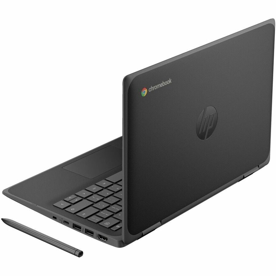 HP Fortis G5 11.6" Touchscreen Convertible 2 in 1 Chromebook - HD - Intel N-Series N200 - 16 GB - 128 GB Flash Memory - English Keyboard - Jack Black 9R3A0UT#ABA