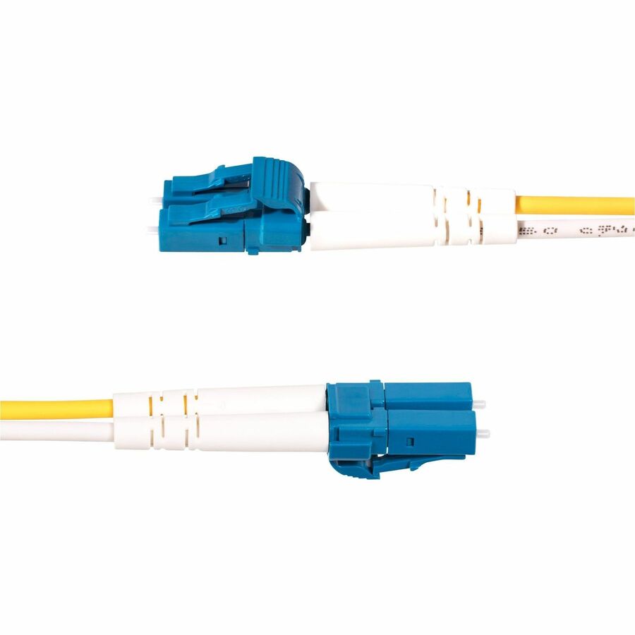 StarTech.com 2m (6.6ft) LC to SC (UPC) OS2 Single Mode Duplex Fiber Optic Cable, 9/125, 100G, Low Insertion Loss, LSZH Fiber Jumper Cord SMLCSC-OS2-2M