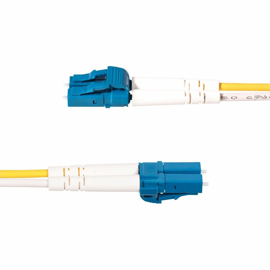 StarTech.com 7m (22.9ft) LC to SC (UPC) OS2 Single Mode Duplex Fiber Optic Cable, 9/125, 100G, Low Insertion Loss, LSZH Fiber Jumper Cord SMLCSC-OS2-7M