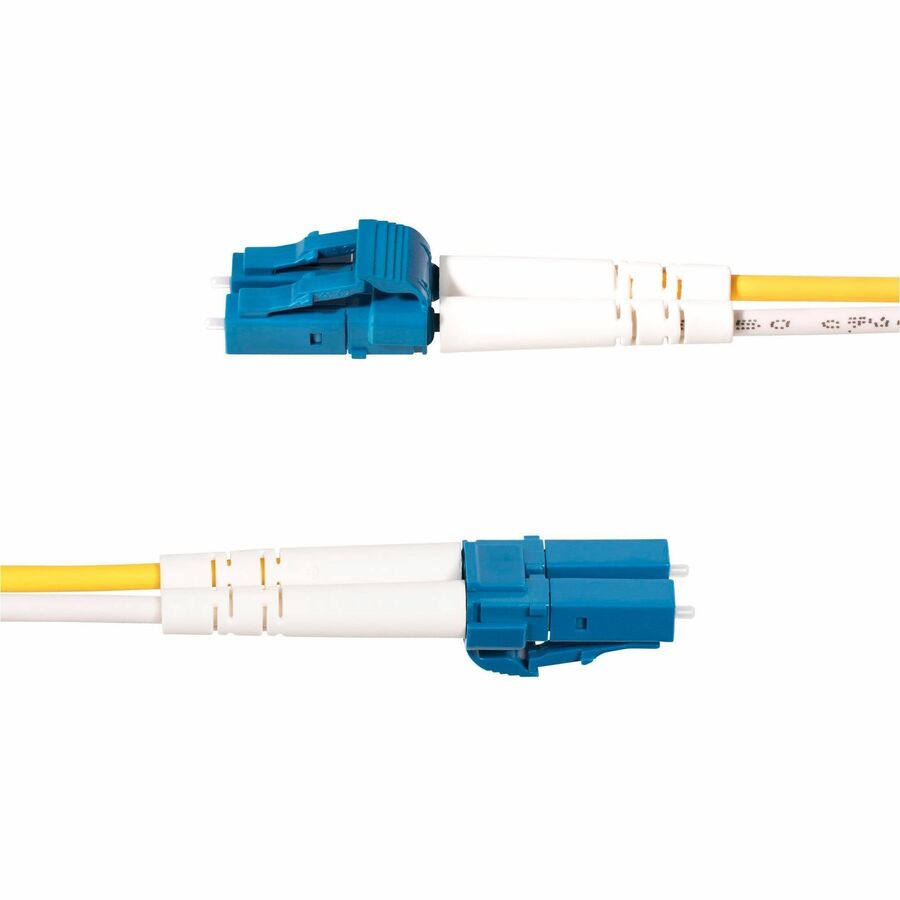 StarTech.com 1m (3.3ft) LC to SC (UPC) OS2 Single Mode Duplex Fiber Optic Cable, 9/125, 100G, Low Insertion Loss, LSZH Fiber Jumper Cord SMLCSC-OS2-1M